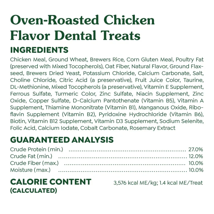 FELINE GREENIES Adult Natural Dental Care Cat Treats, Oven Roasted Chicken Flavor, 4.6 oz. Pouch - Image 7