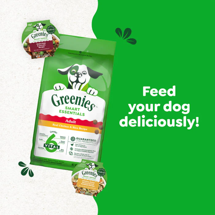 Greenies Smart Essentials Adult High Protein Dry Dog Food Real Chicken & Rice Recipe, 15 lb. Bag - Image 6