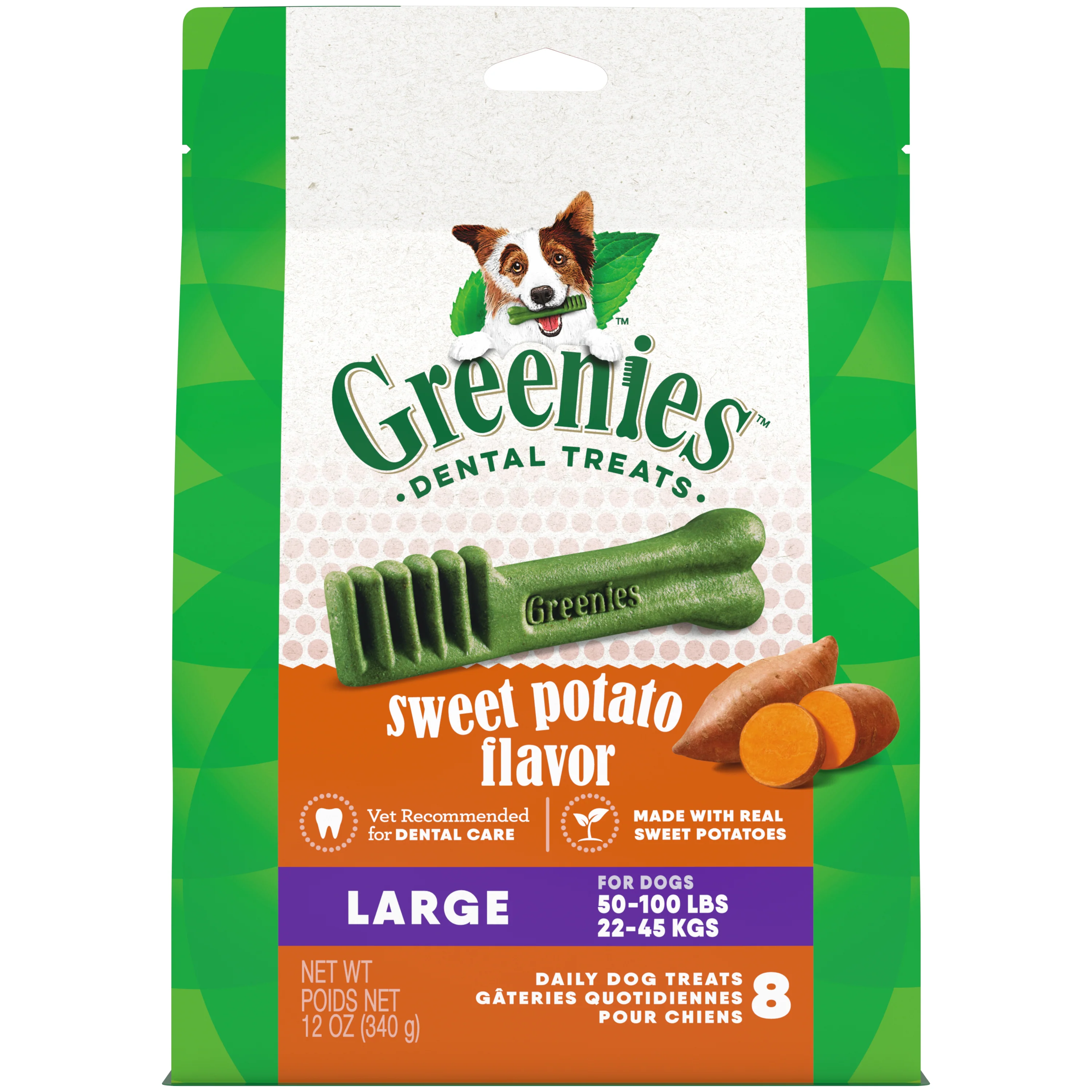 GREENIES Sweet Potato Flavored Large Dental Treats, 8 Count - Image 10