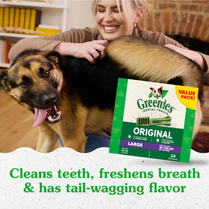 GREENIES Original Large Natural Dog Dental Care Chews Oral Health Dog Treats, 36 oz. Pack (24 Treats) - Image 4