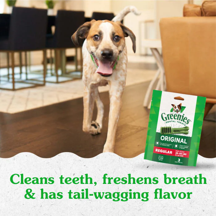 GREENIES Original Regular Natural Dog Dental Treats, 3 oz. Pack (3 Treats) - Image 4