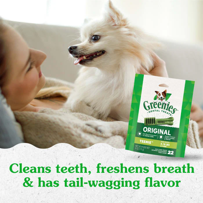 GREENIES Original TEENIE Natural Dental Care Dog Treats, 6 oz. Pack (22 Treats) - Image 4