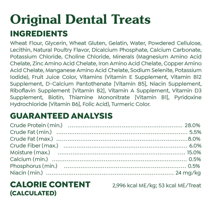 GREENIES Original TEENIE Natural Dental Care Dog Treats, 6 oz. Pack (22 Treats) - Image 8