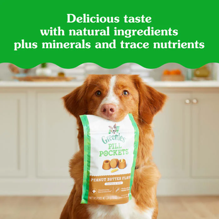 Greenies Pill Pockets for Dogs Small, Tablet Size Dog Treats, Peanut Butter Flavor, 3.2 oz., 30 Pack - Image 7