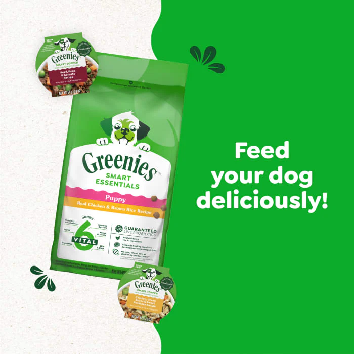 Greenies Smart Essentials Puppy High Protein Dry Dog Food Real Chicken & Brown Rice Recipe, 27 lb. Bag - Image 6