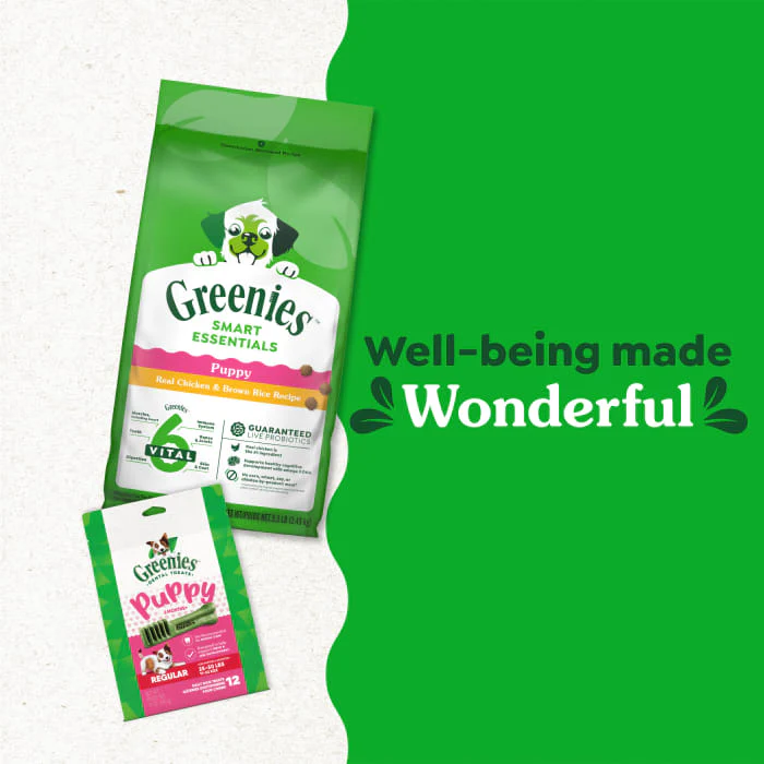 Greenies Smart Essentials Puppy High Protein Dry Dog Food Real Chicken & Brown Rice Recipe, 5.5 lb. Bag - Image 7