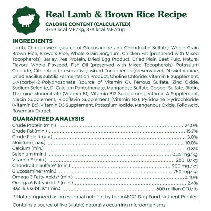 Greenies Smart Essentials Sensitive Digestion & Skin Adult Dry Dog Food Real Lamb & Brown Rice Recipe, 15 lb. Bag - Image 10