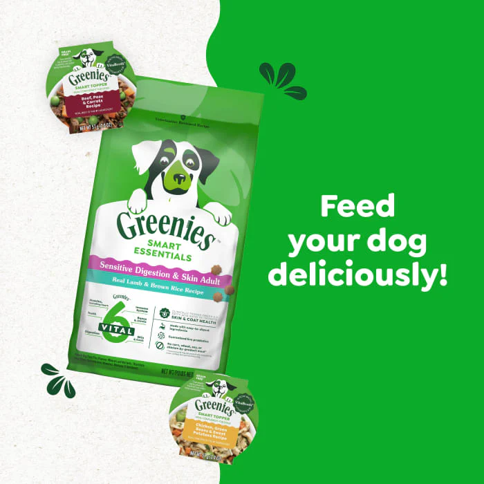 Greenies Smart Essentials Sensitive Digestion & Skin Adult Dry Dog Food Real Lamb & Brown Rice Recipe, 6 lb. Bag - Image 6