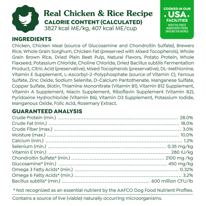 Greenies Smart Essentials Small Breed Adult High Protein Dry Dog Food Real Chicken & Rice Recipe, 13.5 lb. Bag - Image 8