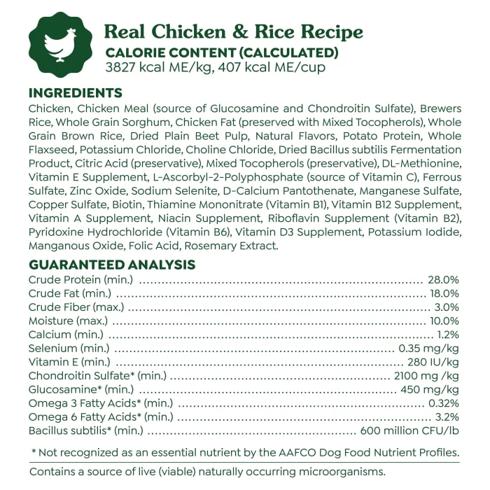 Greenies Smart Essentials Small Breed Adult High Protein Dry Dog Food Real Chicken & Rice Recipe, 5.5 lb. Bag - Image 8