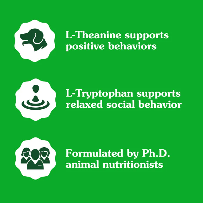 Greenies Supplements Calming Chews for Dogs Chicken Flavor, 7.3 oz. Container of 40 ct. Soft Chews - Image 6