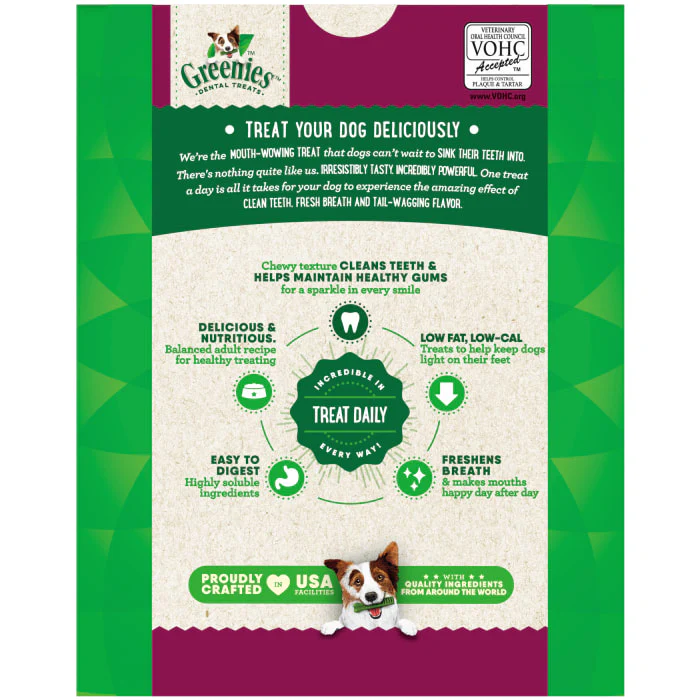 GREENIES Weight Management TEENIE Natural Dog Dental Care Chews Weight Control Dog Treats, 27 oz. Pack (96 Treats) - Image 3